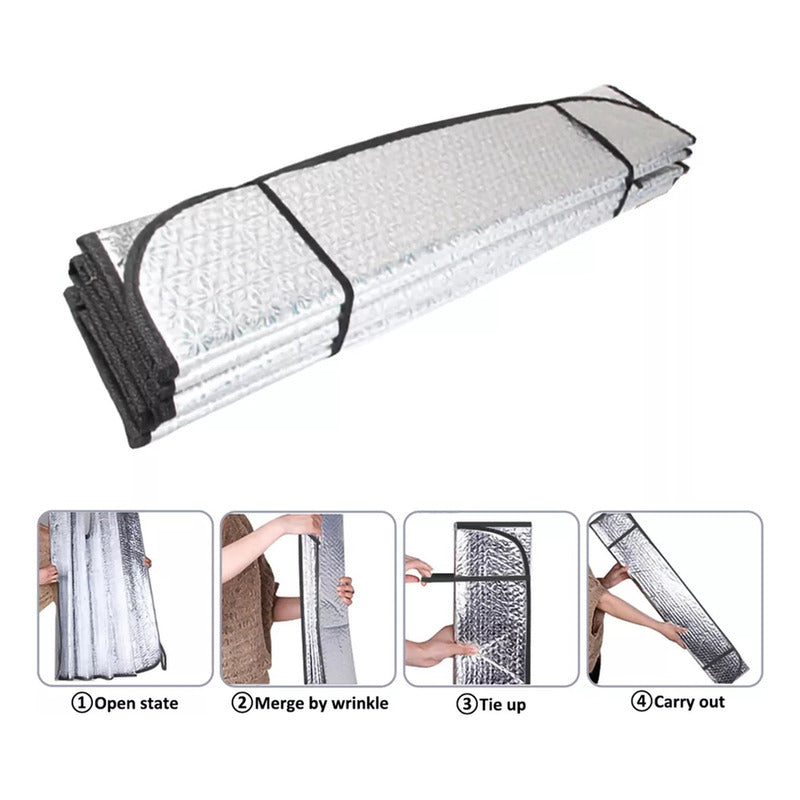 Pack X2 Quitasol Parasol Auto Cubre Sol Protector Parabrisas