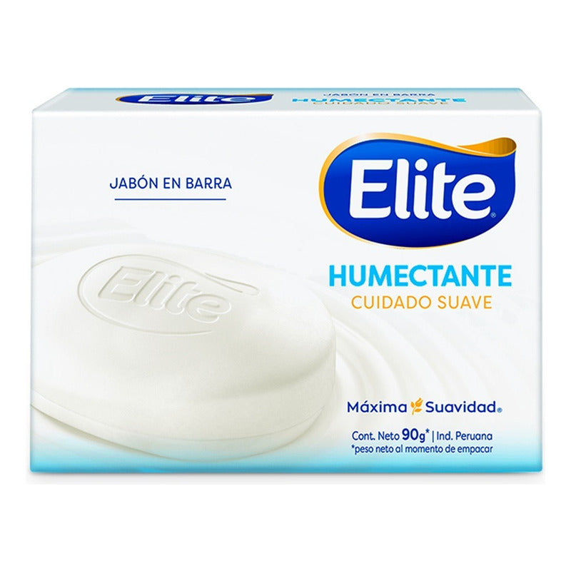 Pack X12 Jabón En Barra Elite Humectante Cuidado Suave 90g