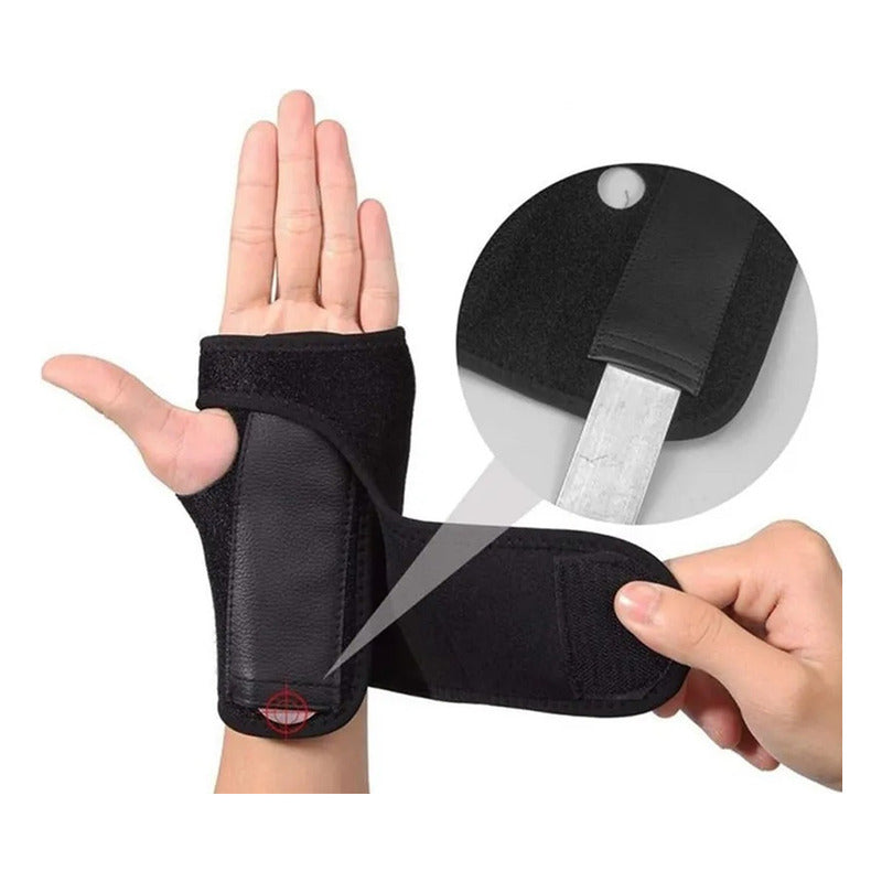 X2 Muñequera Deportiva Guante Compresión Soporte Ortopedico Negro Unica
