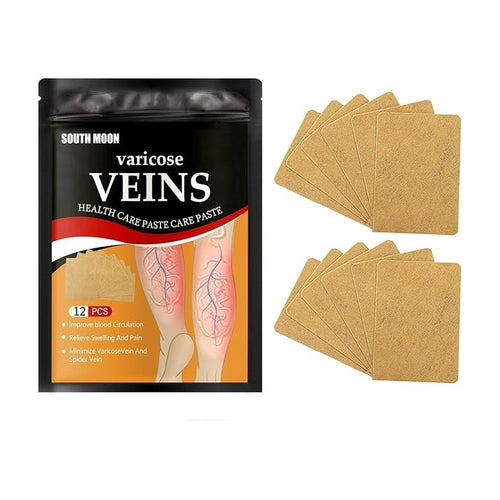 12 Parche Pierna Para Tratamiento De Venas Varicosas Varices Mentolada