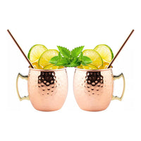 Set 2 Vasos Jarras Mug Cobre Premium Coctel Tragos Barra Bar