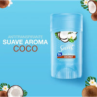X3 Desodorante Gel Secret Coconut Antitranspirante 45g Coco