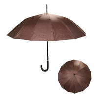 X2 Paraguas Automático Mango Curvo 16 Varillas Resistente