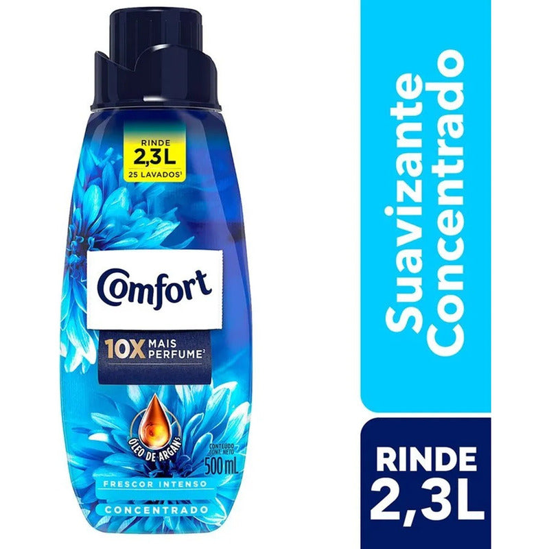 X2 Suavizante Comfort Concentrado 500ml Frescor Intenso