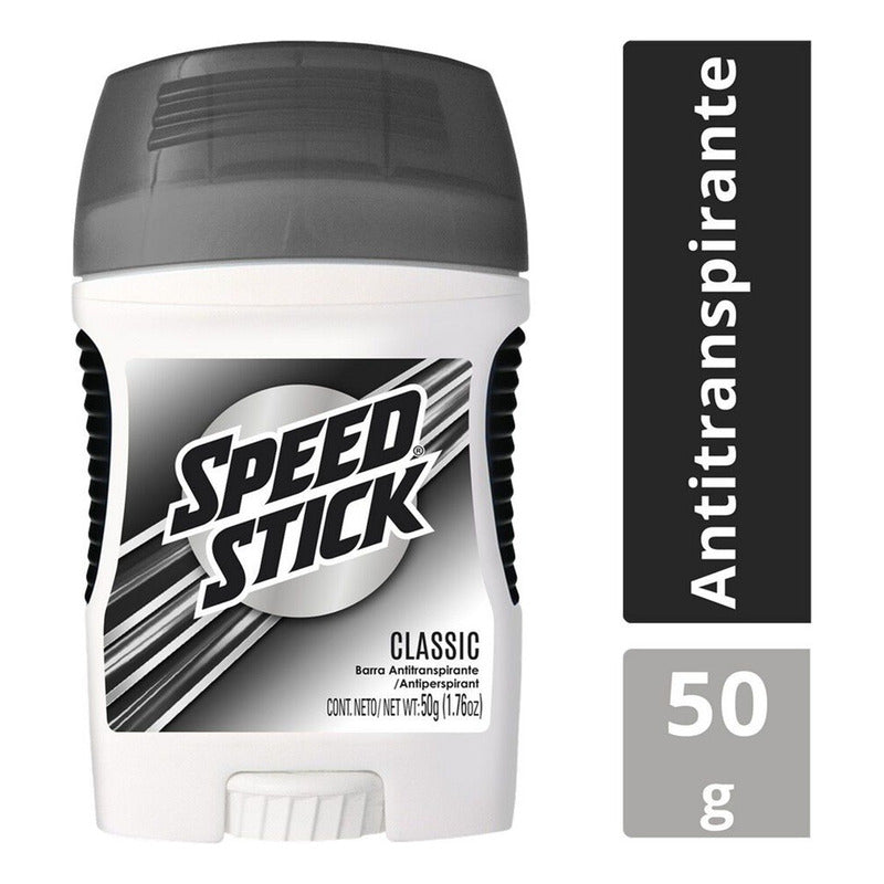 X3 Desodorante Antitranspirant Barra Speed Stick Classic 50g Classic