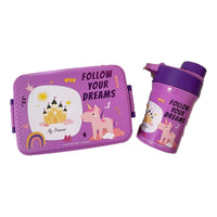 Tupper Contenedor Lonchera Escolar + Botella De Agua Jugo