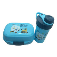 Tupper Contenedor Lonchera Escolar + Botella D Agua Luch Box