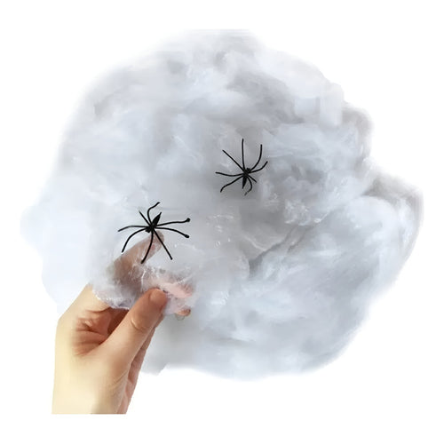 Telaraña Colgante Halloween Decoración Tela De Araña Adorno Gris Telaraña