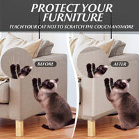 Pegatina Protectora Antiarañazos Ym Para Sofá, Protector De Gato Gris