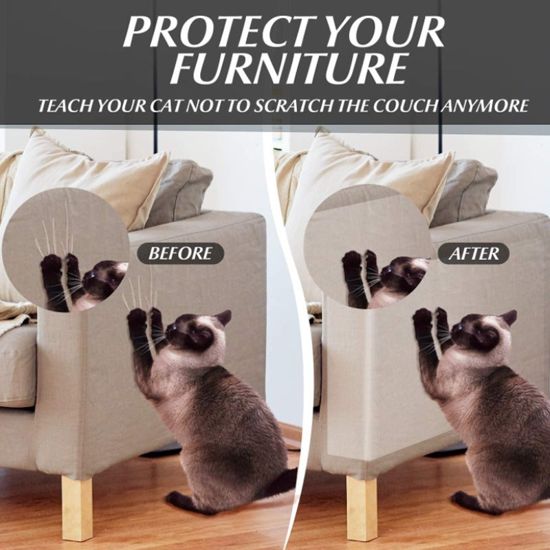 Pegatina Protectora Antiarañazos Ym Para Sofá, Protector De Gato Gris