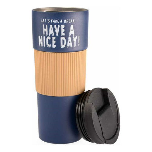 Termo Vaso Termico Portátil Doble Capa De Acero Inox Te Café