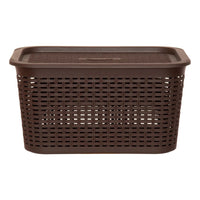 X2 Canastilla Caja Organizadora 22 Litros Canastilla Tavarúa Marrón Ratán