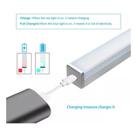 X3 Luz Barra Led 20cm Sensor Movimiento Ahorro Energia Hogar Blanco