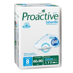 Protector De Cama Proactive Sabanilla 8unid Superabsorbente