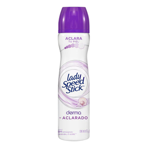 Desodorante Aerosol Lady Speed Stick Nácar Derma Aclara 48h Nacar
