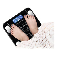 Balanza Pesa Digital Bluetooth Inteligente Smart Imc Baño Color Negro