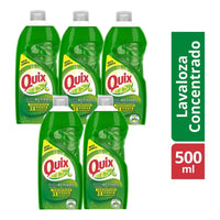 Pack X5 Quix Lavaloza Concentrado Bio Activos 500ml Limon
