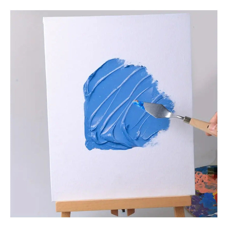 Set 5 Espatulas Mezcladoras Paletas Para Mezcla Pintura Madera