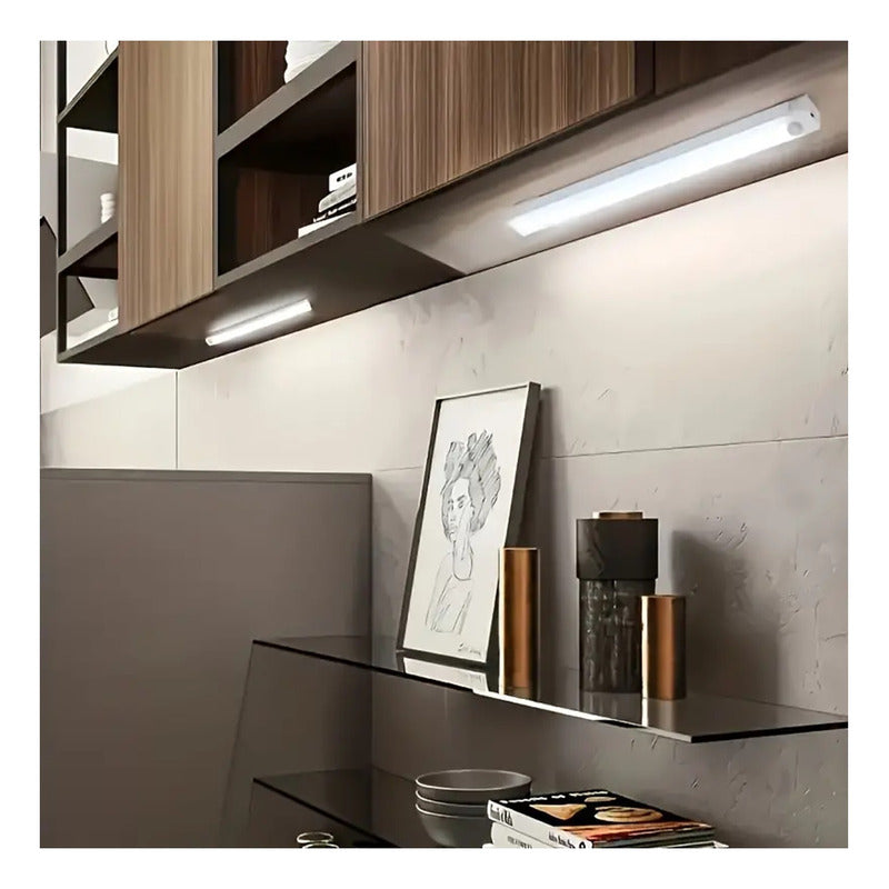 Luz Barra Led 30cm Con Sensor Movimiento Muebles Baño Cocina
