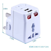 X2 Adaptador Universal Convertidor Multifuncio Internacional