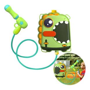 Pistola Agua Con Mochila Lanza Agua Juguete Verano Infantil. Blanco