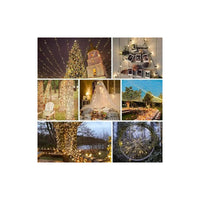 Luces Navideña Led Luz Arbol Navidad Amarillo Decoración 50m