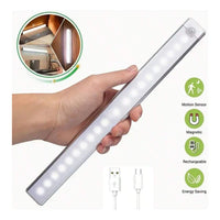 Luz Barra Led 20cm Con Sensor Movimiento Muebles Baño Cocina