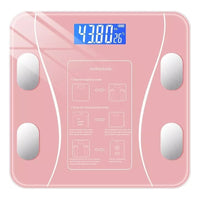 Balanza Pesa Digital Bluetooth Inteligente Smart Imc Baño Color Negro