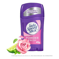X3 Desodorante Barra Lady Speed Stick Powder Fresh Barra 45g Powder Fresh