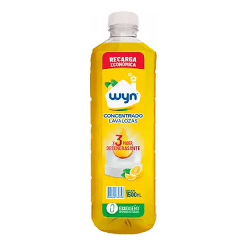 Lavalozas Concentrado Wyn 1500ml Poder Desengrasante