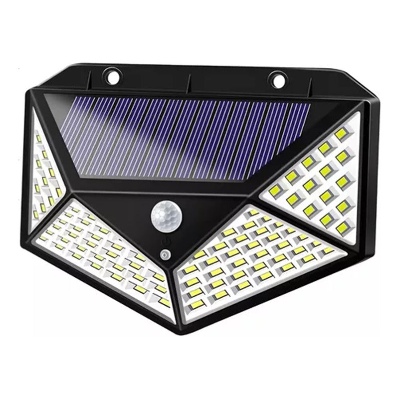 Lampara Farol Solar 100 Led Exterior Sensor De Movimiento