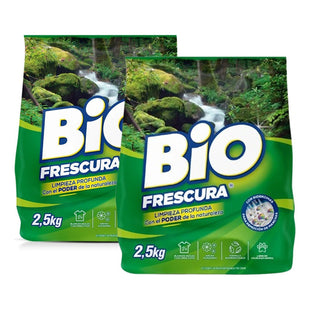 X2 Detergente Bio Frescura En Polvo Bosque Nativo 2.5 Kg