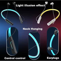 Audífonos Bluetooth Inalámbricos De Cuello Con Luces Led