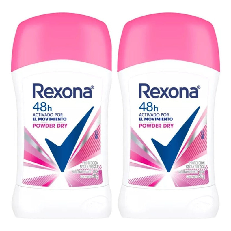 X3 Desodorante Rexona Barra Power Dry 50g Antitranspirante Power Dry