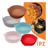 Pack X2 Bandeja Reutilizable Silicona Airfryer Freidora Aire