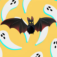Guirnalda Decorativa Halloween Fiesta Murcielago Colgante Negro Murciélago