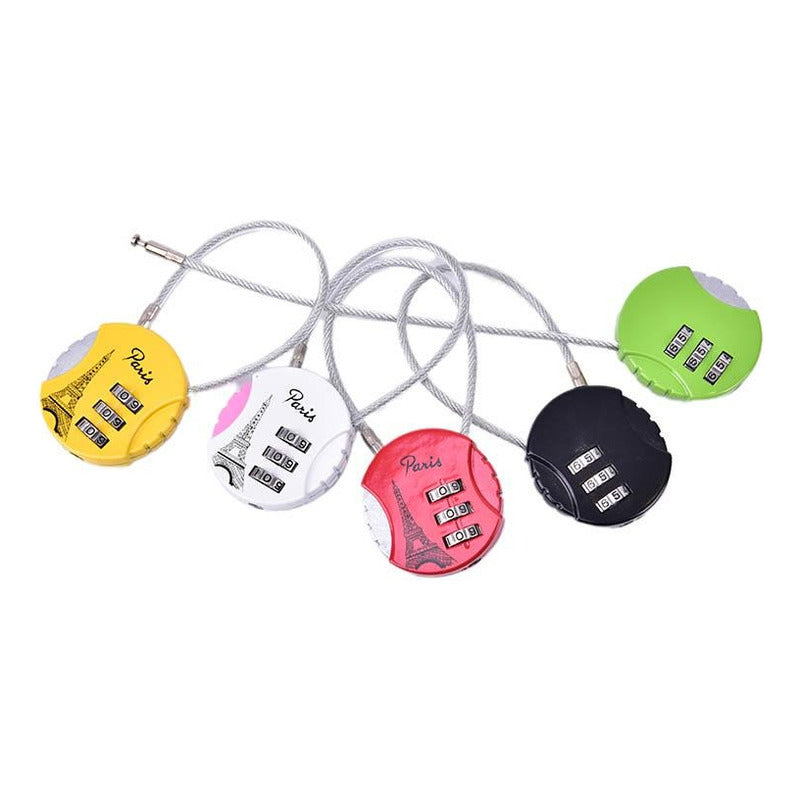 Candado Viaje Con Clave Mochila/ Locker/ Equipaje Anti Robo