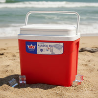 Cooler Nevera Cava Hielera Portátil 35 Litros Reyplast Rojo