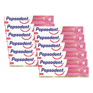 X12 Pasta Dental Pepsodent Integral 18h Dientes Sensible 75g