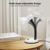 Lampara Escritorio Cuello Flexible Lampara Velador Lectura