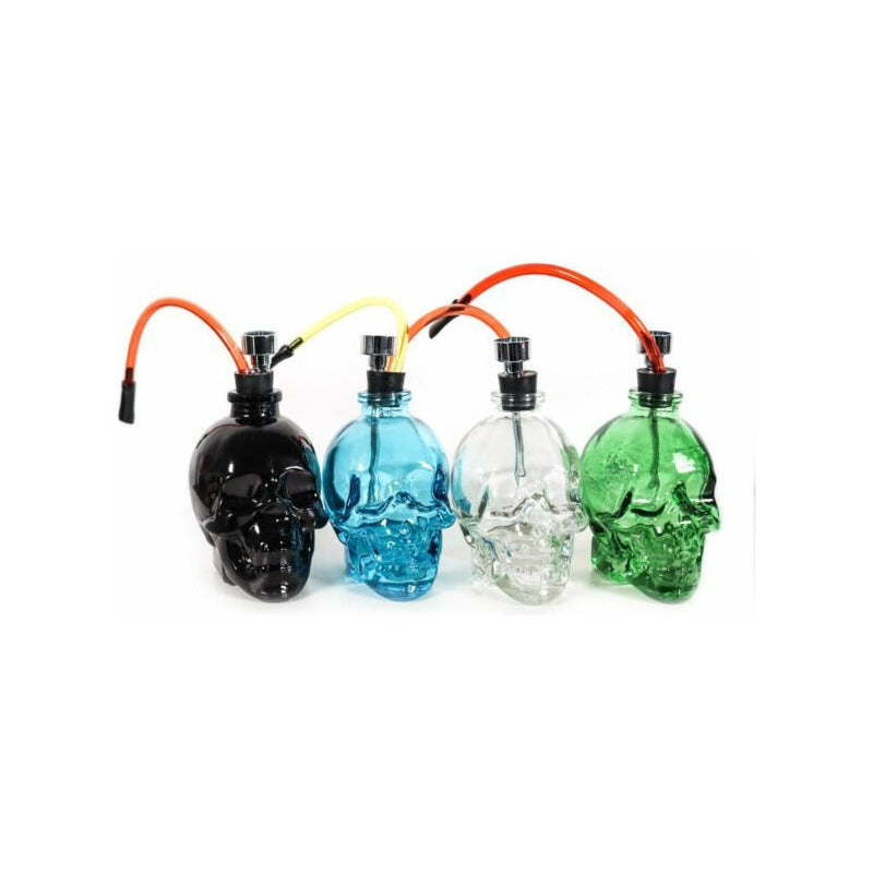 Mini Bong Pipa De Agua Calavera Mini Vidrio Pyrex Portatil