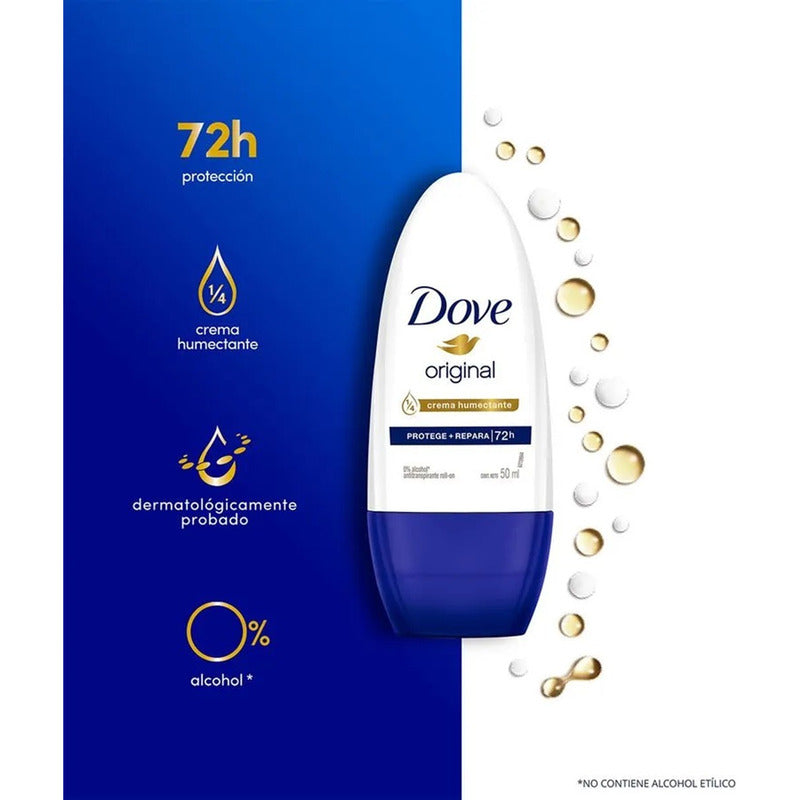 Desodorante Dove Antitranspirante Roll On 50ml Crema Humecta