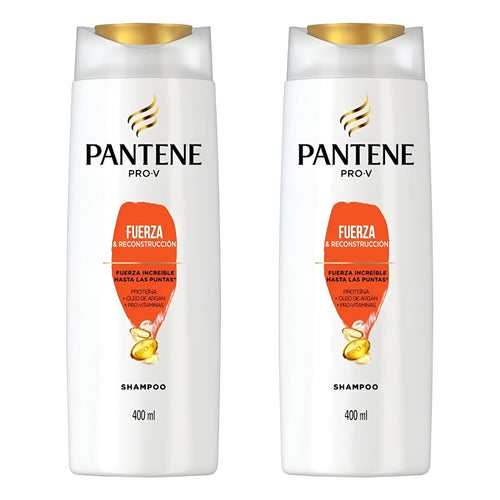X2 Shampoo Pantene 400ml Fuerza & Reconstrucción Oleo Argán