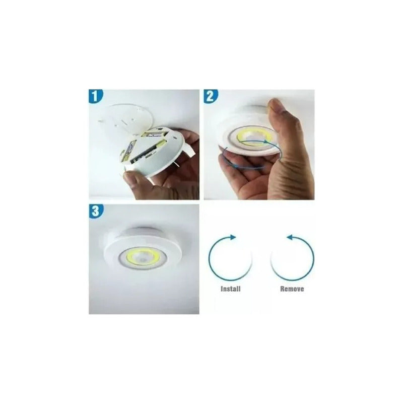 Luces Led Inalámbricas Con Mando A Distancia Juego 3 Portati