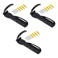 Pack 3 Ganchos Porta Bicicleta Para Muralla Pared Colgador Color Negro