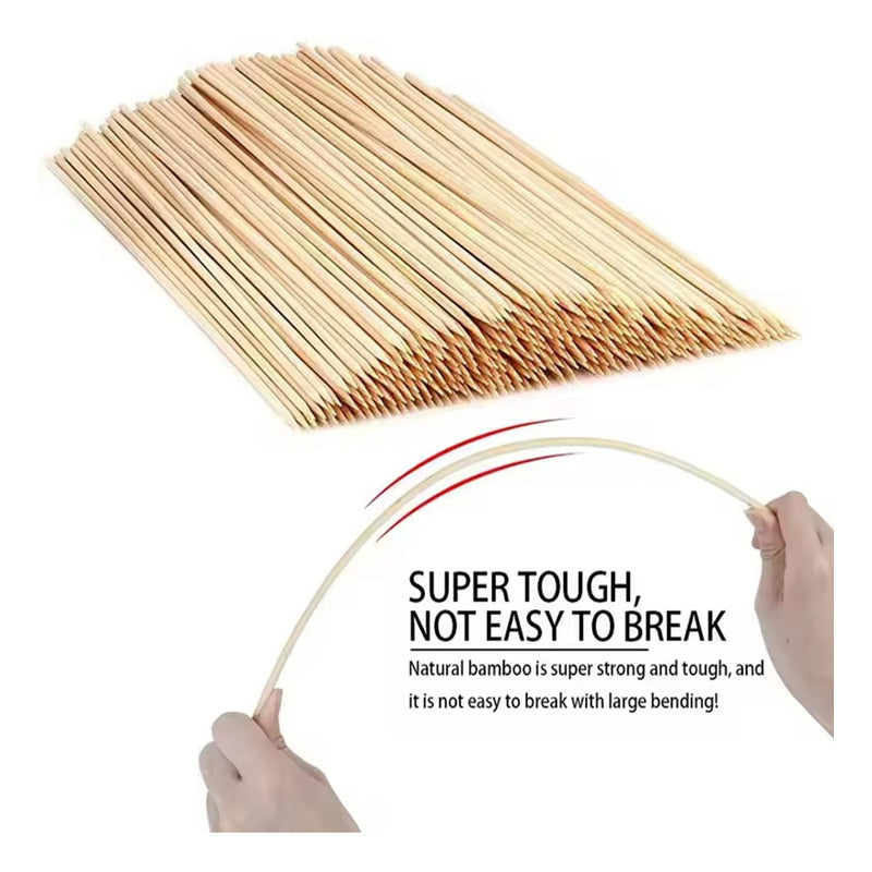 Palos Anticuchos Gruesos 45cm Brochetas Pinchos X 200 Ud.