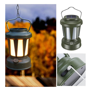 X2 Lampara De Camping Con Energía Solar Recargable Usb Verde