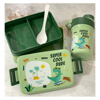 Tupper Contenedor Lonchera Escolar + Botella De Agua Jugo