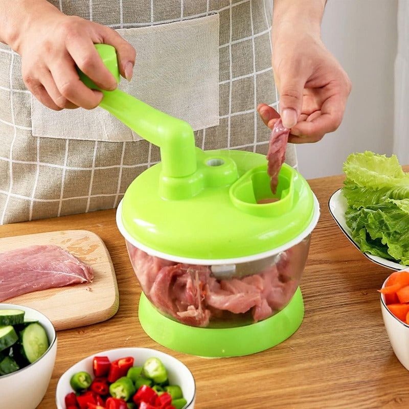 Picador Cortador Manual De Verduras Frutas Procesador Alimen