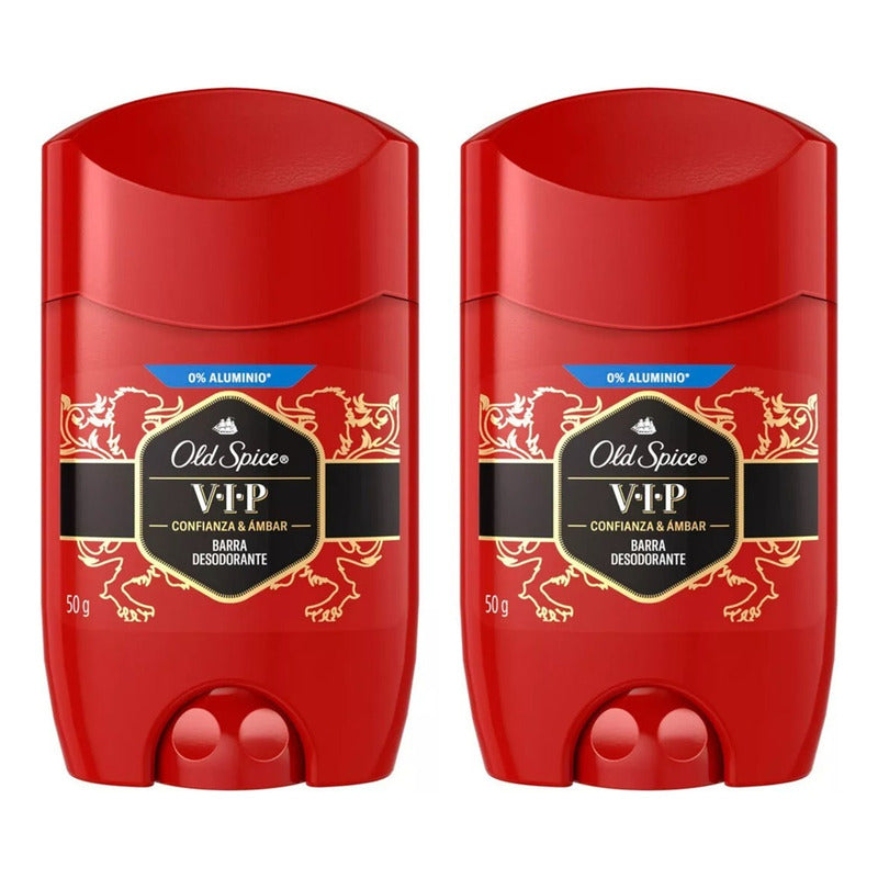 Desodorante Barra Old Spice Vip 50g Confianza & Ambar
